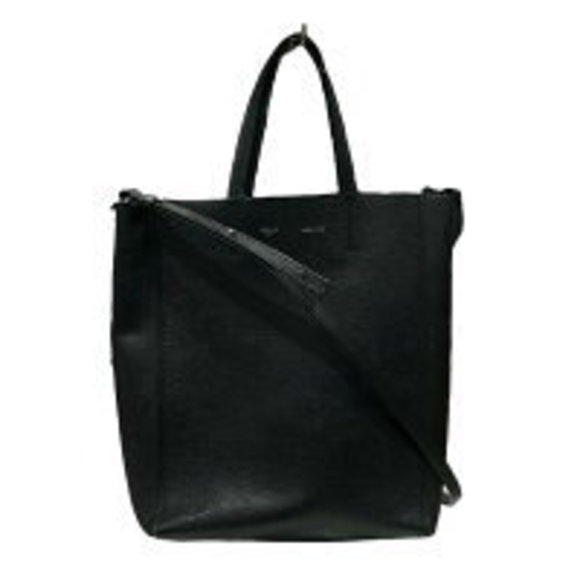 Celine Vertical Cabas Shoulder Bag Black - Picture 1 of 7